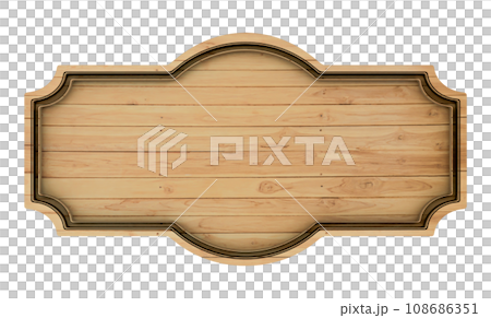 wooden sign isolated on white background wooden sign isolated on white background 108686351