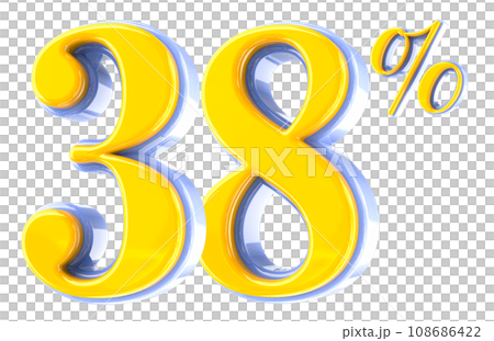 Font Number 3D Render 108686422