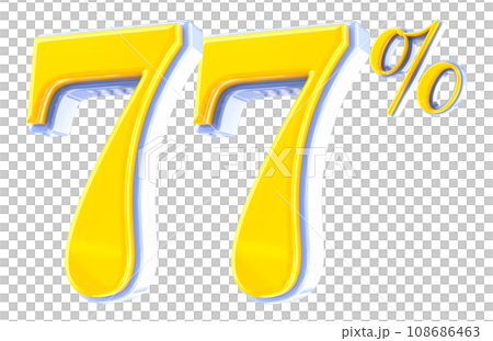 Font Number 3D Render Font Number 3D Render 108686463