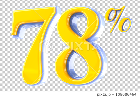 Font Number 3D Render Font Number 3D Render 108686464
