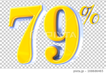 Font Number 3D Render Font Number 3D Render 108686465