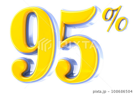 Font Number 3D Render 108686504