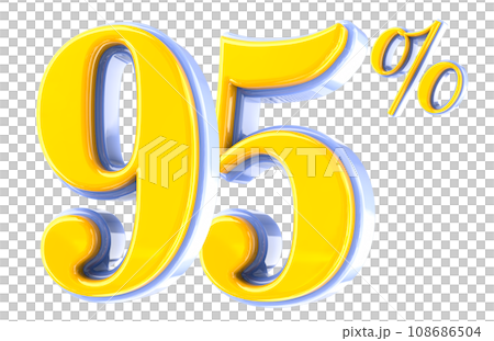 Font Number 3D Render 108686504