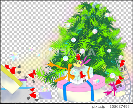 クリスマスのかわいいイラスト 108687495