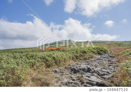 山形 秋の月山登山道 山形 秋の月山登山道 108687510