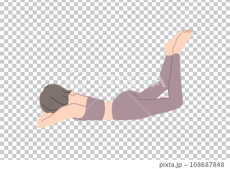 俯臥時的伸展姿勢可訓練臀部和大腿 108687848