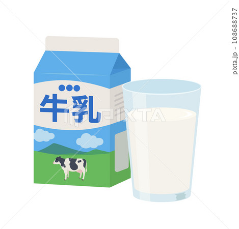牛乳のイラスト 108688737