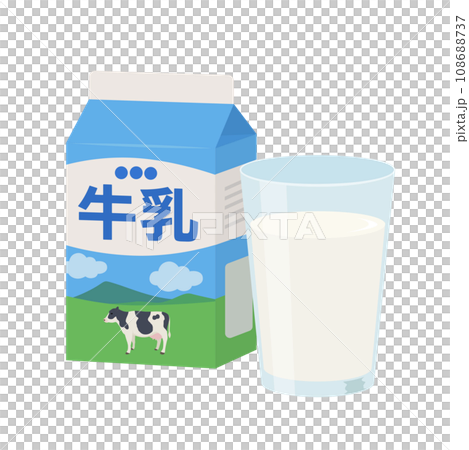牛乳のイラスト 108688737