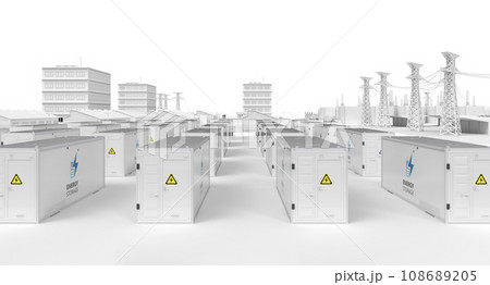 Energy storage system or battery container unit with smart industrial estate park Energy storage system or battery container unit with smart industrial estate park 108689205