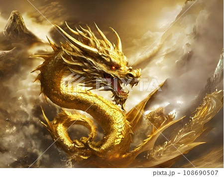 伝説の龍のイラスト素材 [108690507] - PIXTA