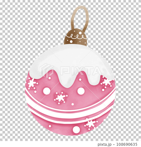 Pink Christmas ball 108690635
