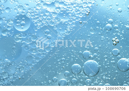 Water bubble texture on blue background Water bubble texture on blue background 108690706