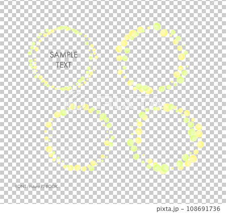 明亮的水彩框架環圓形裝飾向量集 108691736