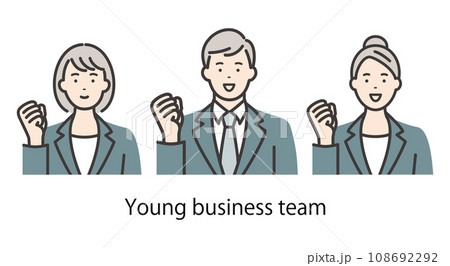 頑張る若いビジネスパーソン 108692292