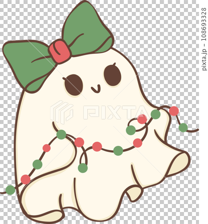 Christmas Ghost cartoon Hand drawing illustration Christmas Ghost cartoon Hand drawing illustration 108693328