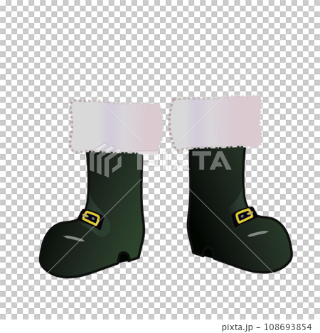 Illustration of Santa Claus boots Illustration of Santa Claus boots 108693854