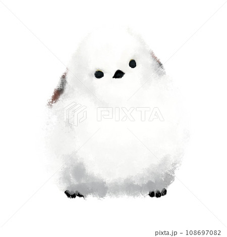 手描きの挿絵 かわいいシマエナガのイラスト素材 [108697082] - PIXTA