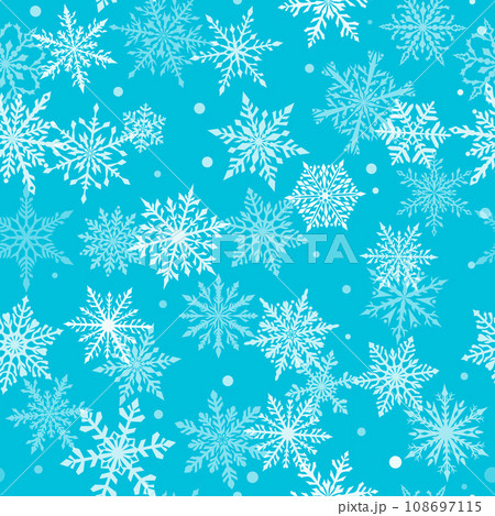 Christmas seamless pattern of snowflakes Christmas seamless pattern of snowflakes 108697115
