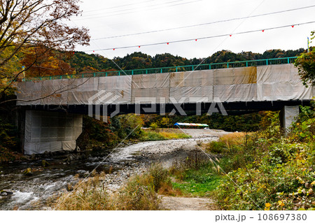 落合橋の補強工事 108697380