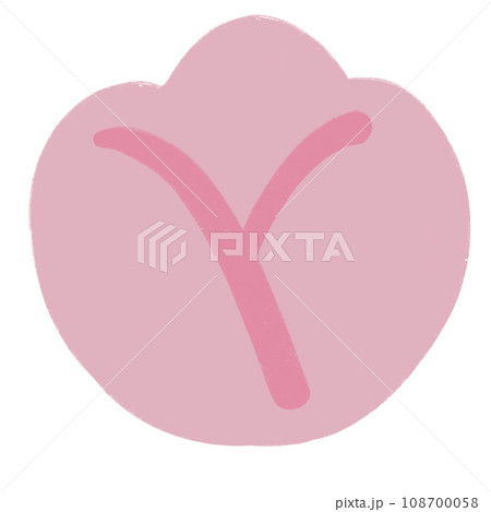 Pink Flower Cartoon illustration Cute Flower Minimal Flower Cute Element Flower Sticker 108700058