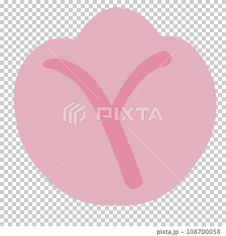 Pink Flower Cartoon illustration Cute Flower Minimal Flower Cute Element Flower Sticker 108700058