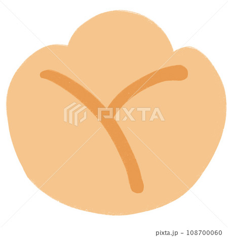 Yellow Flower Cartoon illustration Cute Flower Minimal Flower Cute Element Flower Sticker 108700060