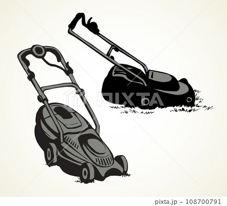 Lawn mower. Vector drawing object Lawn mower. Vector drawing object 108700791