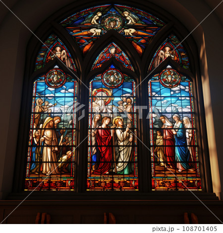 教会のステンドグラス 教会のステンドグラス 108701405