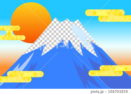 日出時的富士山（有雲） 108703859