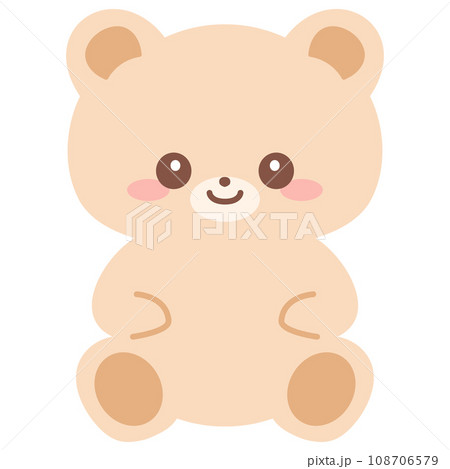 笑顔で優しいくまのぬいぐるみのイラスト素材 [108706579] - PIXTA
