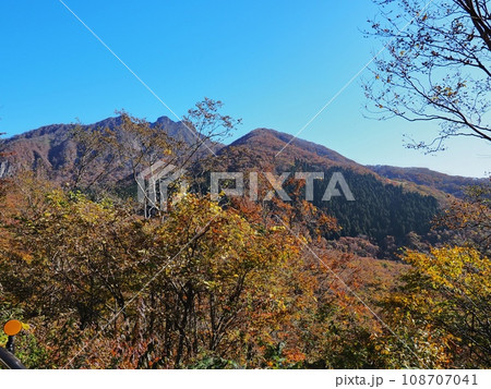 烏ヶ山と紅葉する木谷ブナ林 烏ヶ山と紅葉する木谷ブナ林 108707041