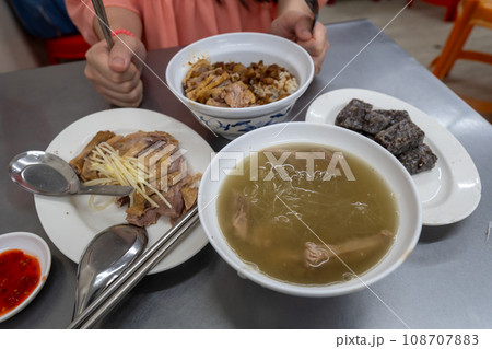 Duck rice, meat and soup Duck rice, meat and soup 108707883