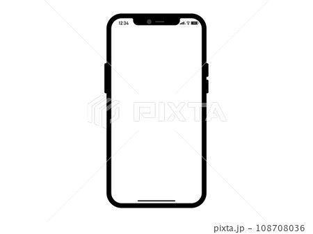 スマホのフレームイラスト 108708036