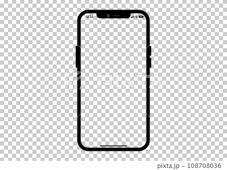 スマホのフレームイラスト 108708036