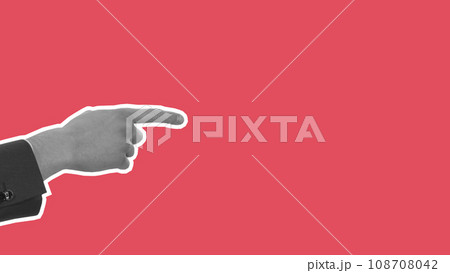 business man hand empty isolated background gesture male human concept. 108708042