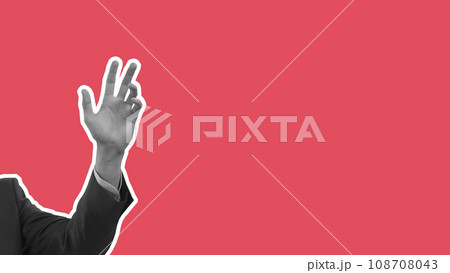 business man hand empty isolated background gesture male human concept. business man hand empty isolated background gesture male human concept. 108708043