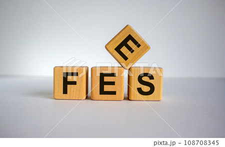 Word 'fees' on cubes on a beautiful white background. Business concept, copy space. Word 'fees' on cubes on a beautiful white background. Business concept, copy space. 108708345