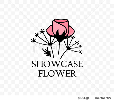 Floristics, flowers, floweret, plant, floral and floristry, graphic design. Flower shop, florist shop, blooming, flowering, blossom and bloom, vector design and illustration 108708769