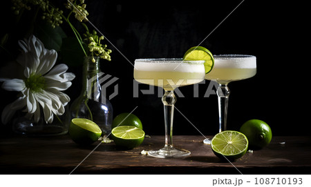 Classic Margarita Cocktail 108710193