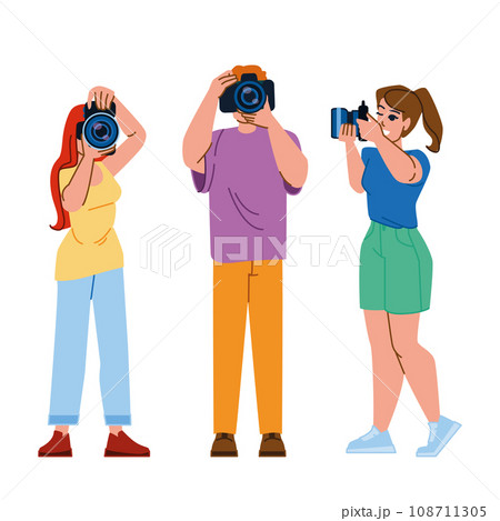 photographer photo vector 108711305