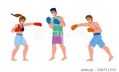 boxing sport vector boxing sport vector 108711353