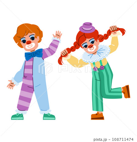 kid clown vector 108711474