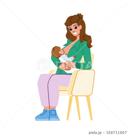 breastfeeding position vector breastfeeding position vector 108711807