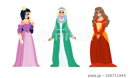 dress princess vector 108711944