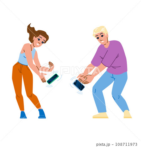 technology dropping phone vector 108711973