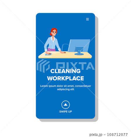 hygiene cleaning workplace vector 108712077