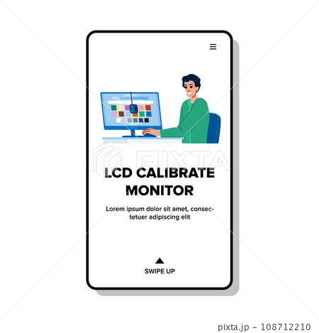 test lcd calibrate monitor vector 108712210