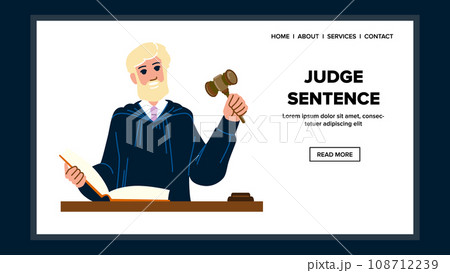 legal judge sentence vectorのイラスト素材 [108712239] - PIXTA