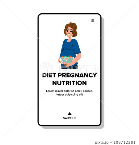 woman diet pregnancy nutrition vector 108712281