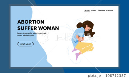 abortation suffer woman vector 108712387